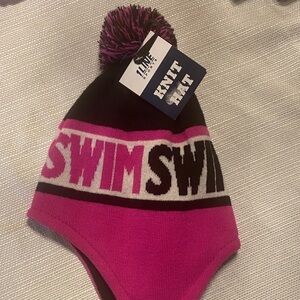 Swims Pink and Black Kids Knit Hat